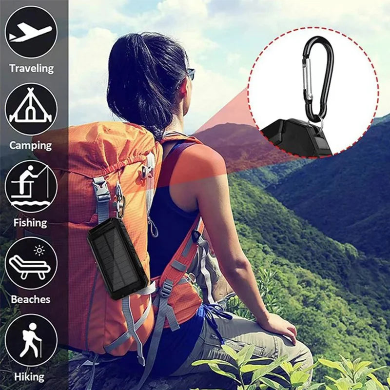 Solar Power Bank – 20,000mAh Emergency Charger