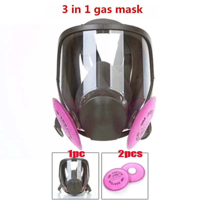 Gas Mask Respirator – 7-in-1 Filtration System
