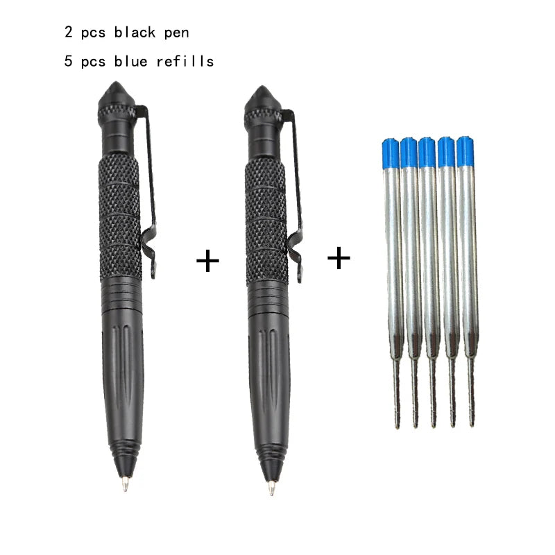 2 Pack Tactical Pen Set with Survival Features