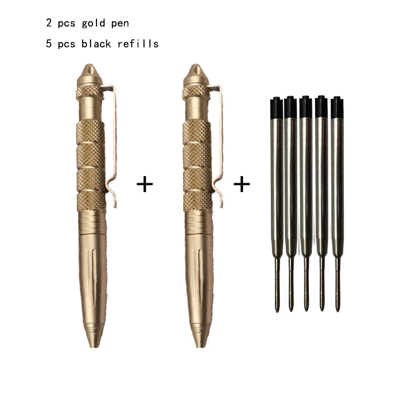 2 Pack Tactical Pen Set with Survival Features