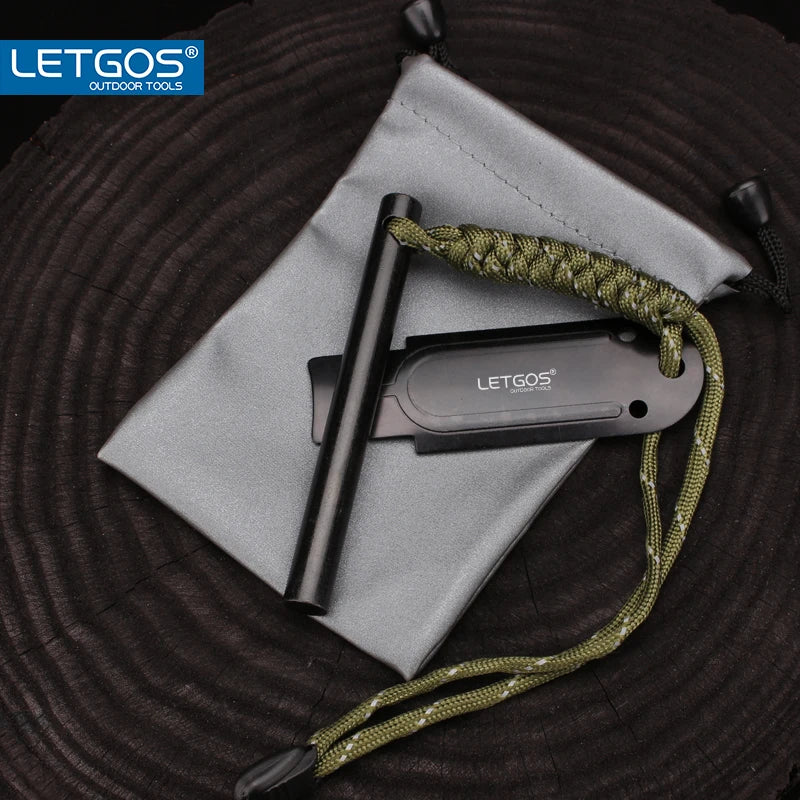 Magnesium Fire Starter Rod with Paracord Handle
