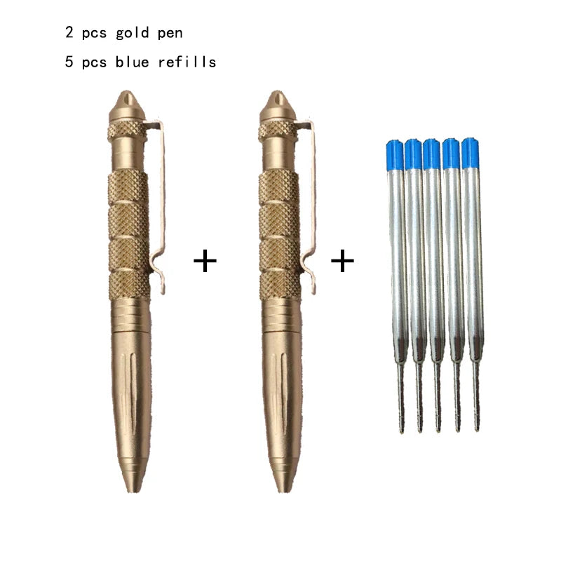 2 Pack Tactical Pen Set with Survival Features
