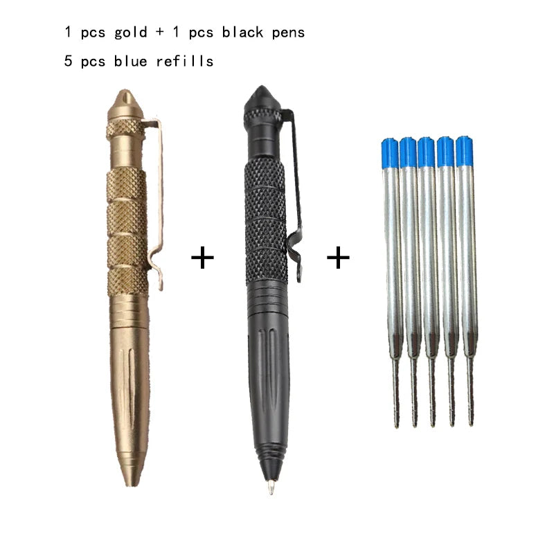2 Pack Tactical Pen Set with Survival Features