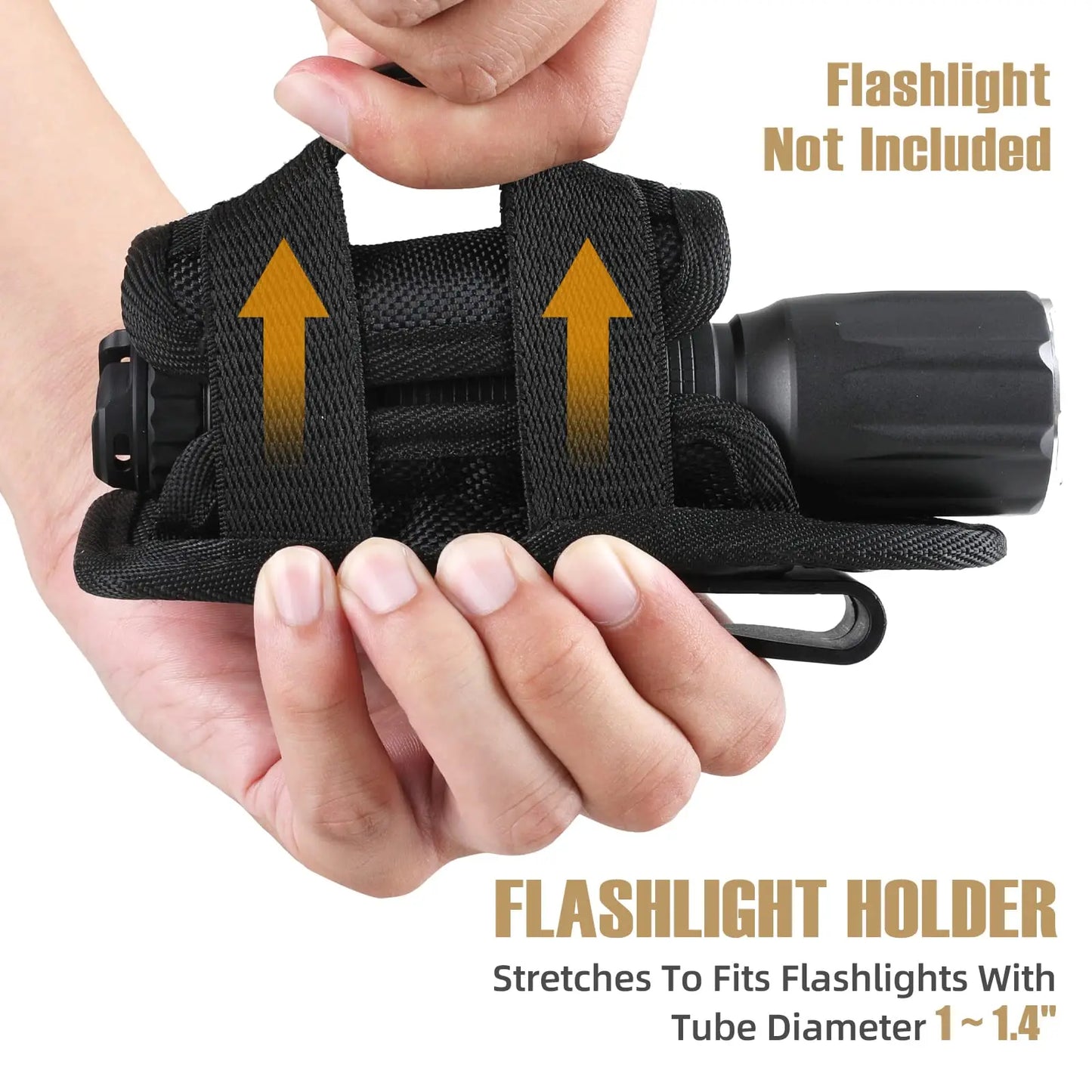 Flashlight Holster – Tactical Pouch with Belt Clip