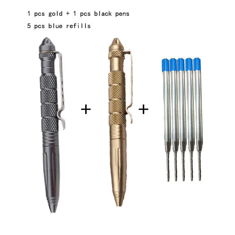 2 Pack Tactical Pen Set with Survival Features