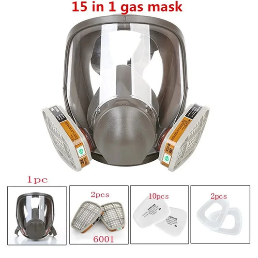 Gas Mask Respirator – 7-in-1 Filtration System